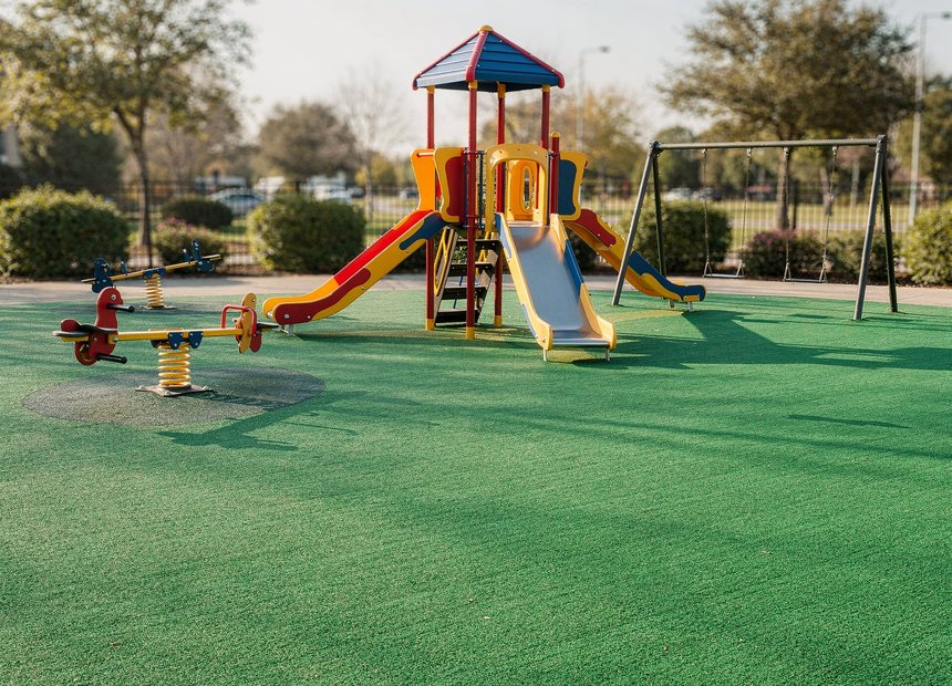 Playground artificial turf in Huntersville, NC